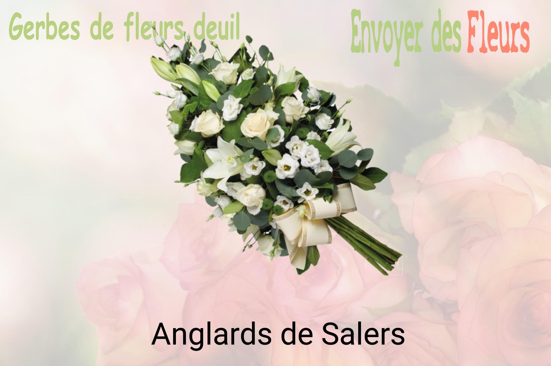 Gerbe de fleurs de deuil livrée à Anglards-de-Salers